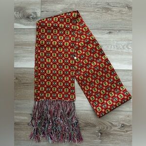 Men’s Opera Scarf Silk/Foulard Fringe
